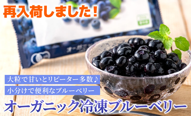 冷凍オーガニックブルーベリー