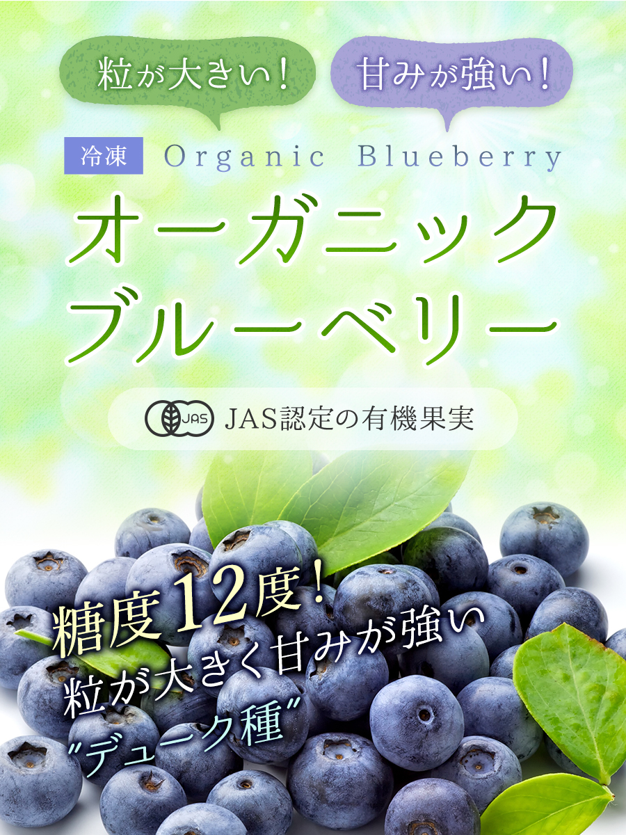 無農薬　冷凍オーガニックブルーベリー1kg（200g×5パック）　大五グルメセレクション（静岡産直どっとこむ）